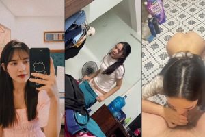 Bé sinh viên bướm hồng hào anh hành hạ em từ phòng tắm ra đến giường ngủ Bé sinh viên bướm hồng hào anh hành hạ em từ phòng tắm ra đến giường ngủ