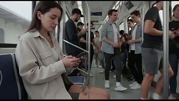 I don’t know how it happened, but a stranger fucked me in the Metro! I started sucking him off myself! [AI]